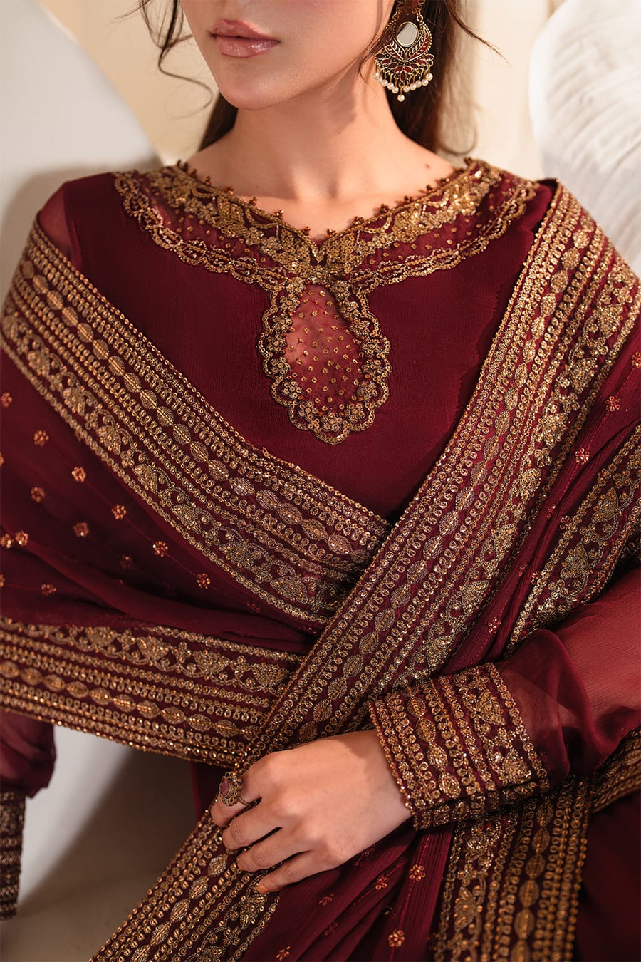 IP-285 EMBROIDERED CHIFFON