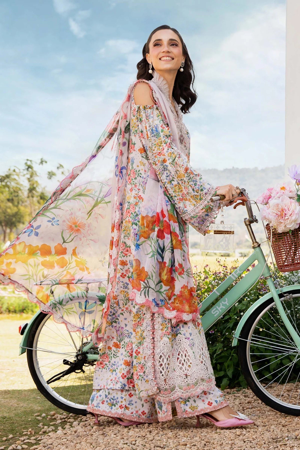 3 Piece Printed Lawn Suit | MPT-2507-A