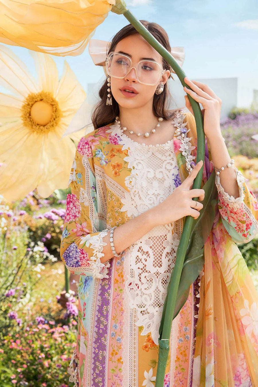 3 Piece Printed Lawn Suit | MPT-2509-A