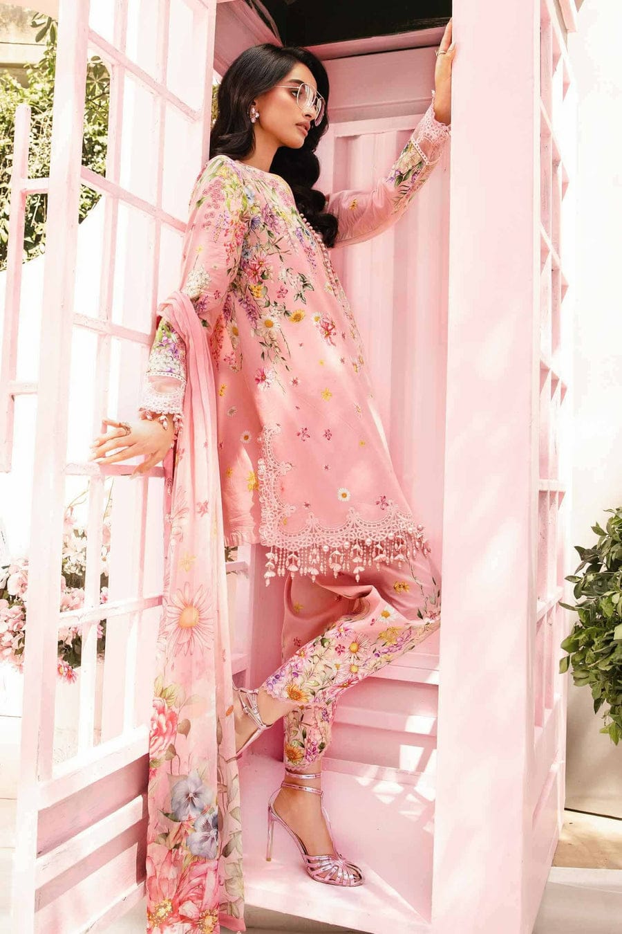 3 Piece Embroidered Lawn Suit | MPT-2603-B