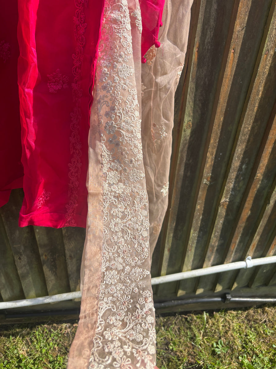 Aghanoor organza 2 piece