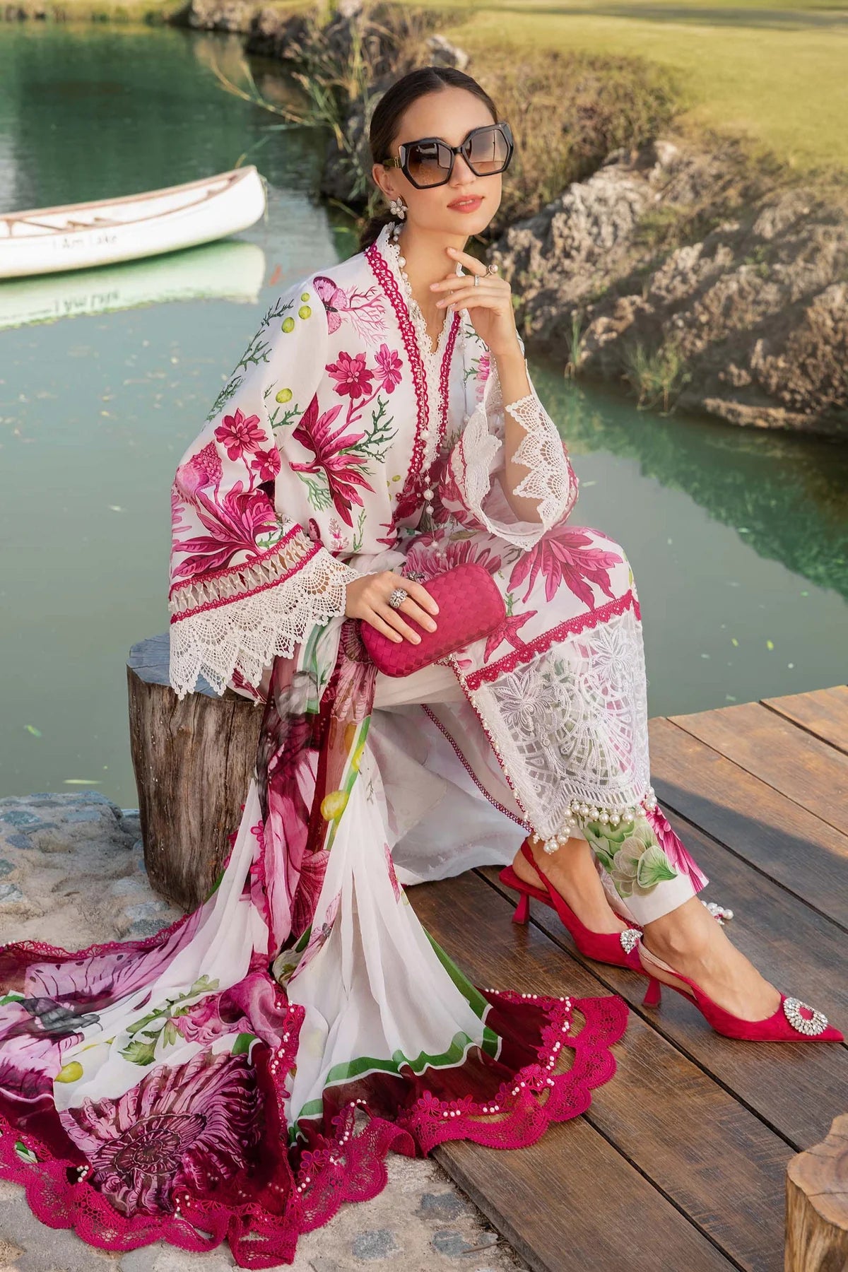 3 Piece Printed Lawn Suit | MPT-2510-A