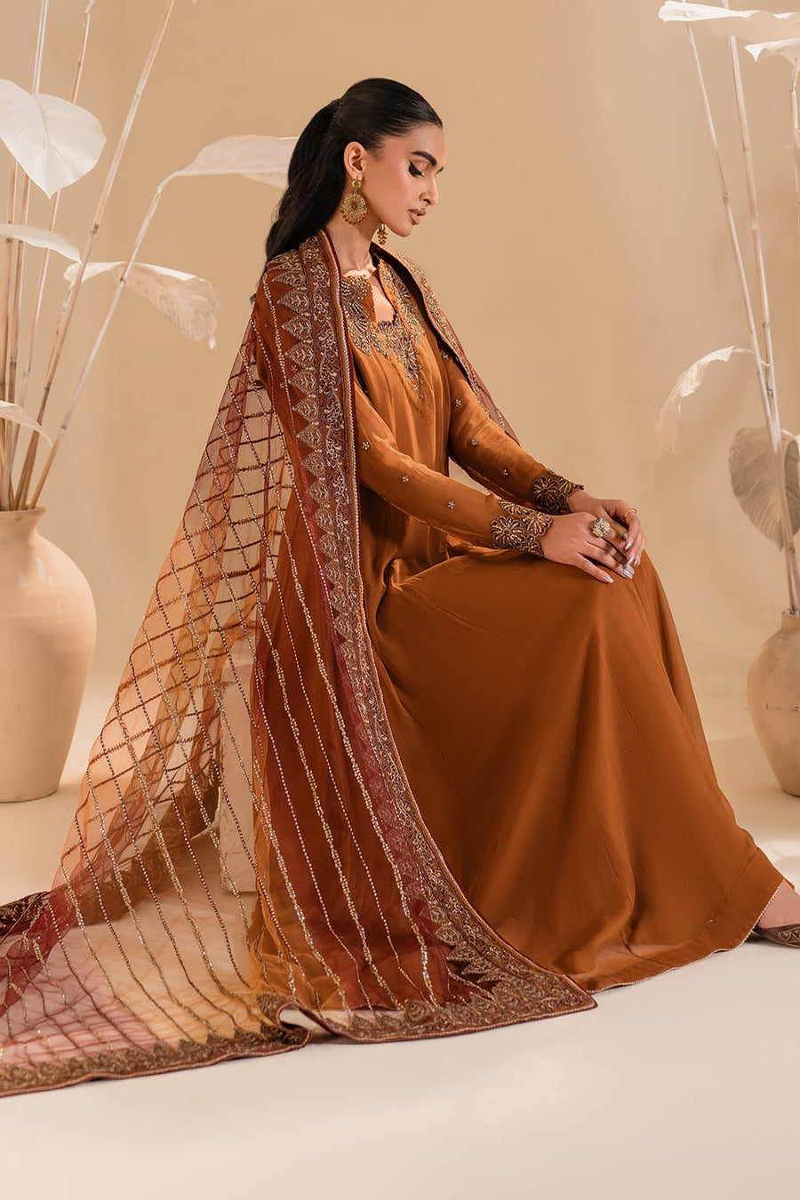 IP-285 EMBROIDERED CHIFFON