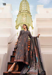 3 Piece Embroidered Twill Linen Suit