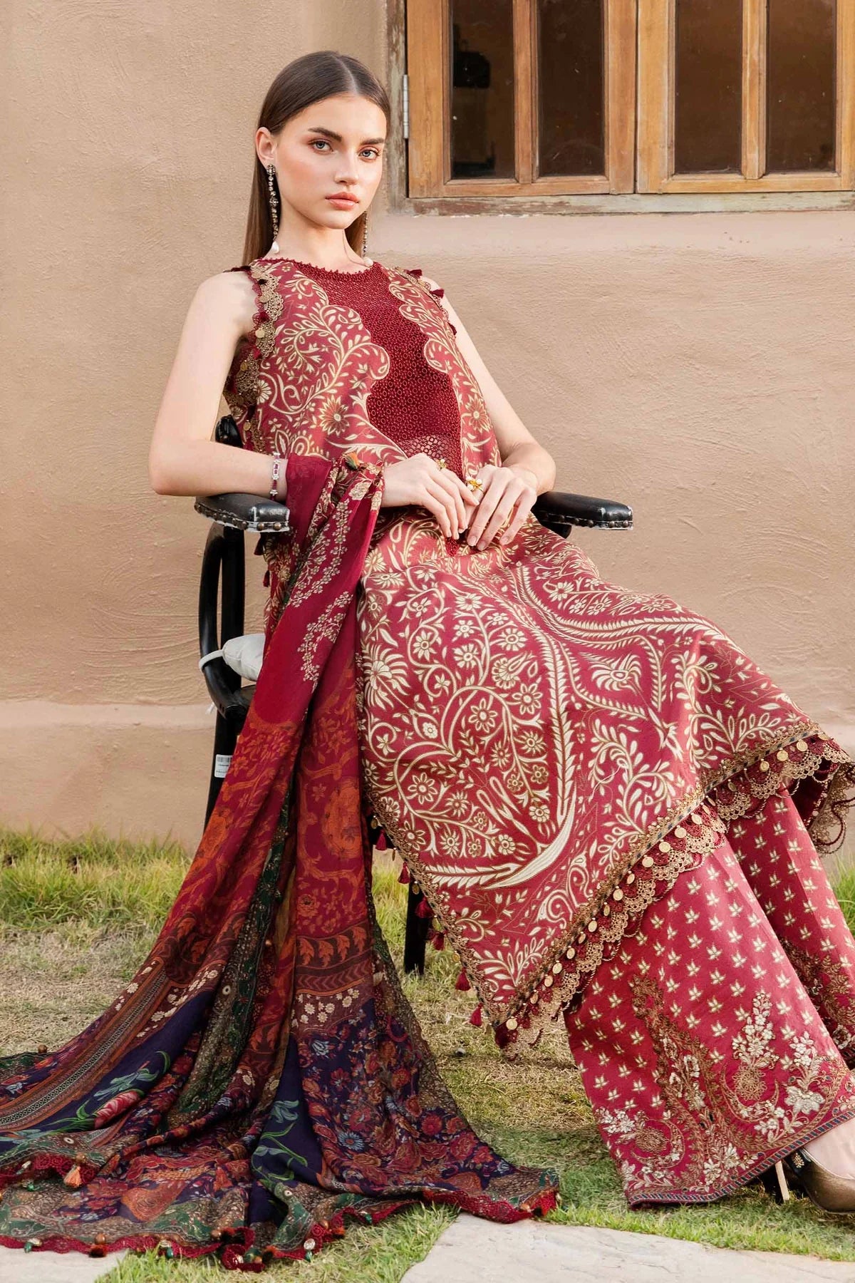 3 Piece Printed Lawn Suit | MPT-2512-A