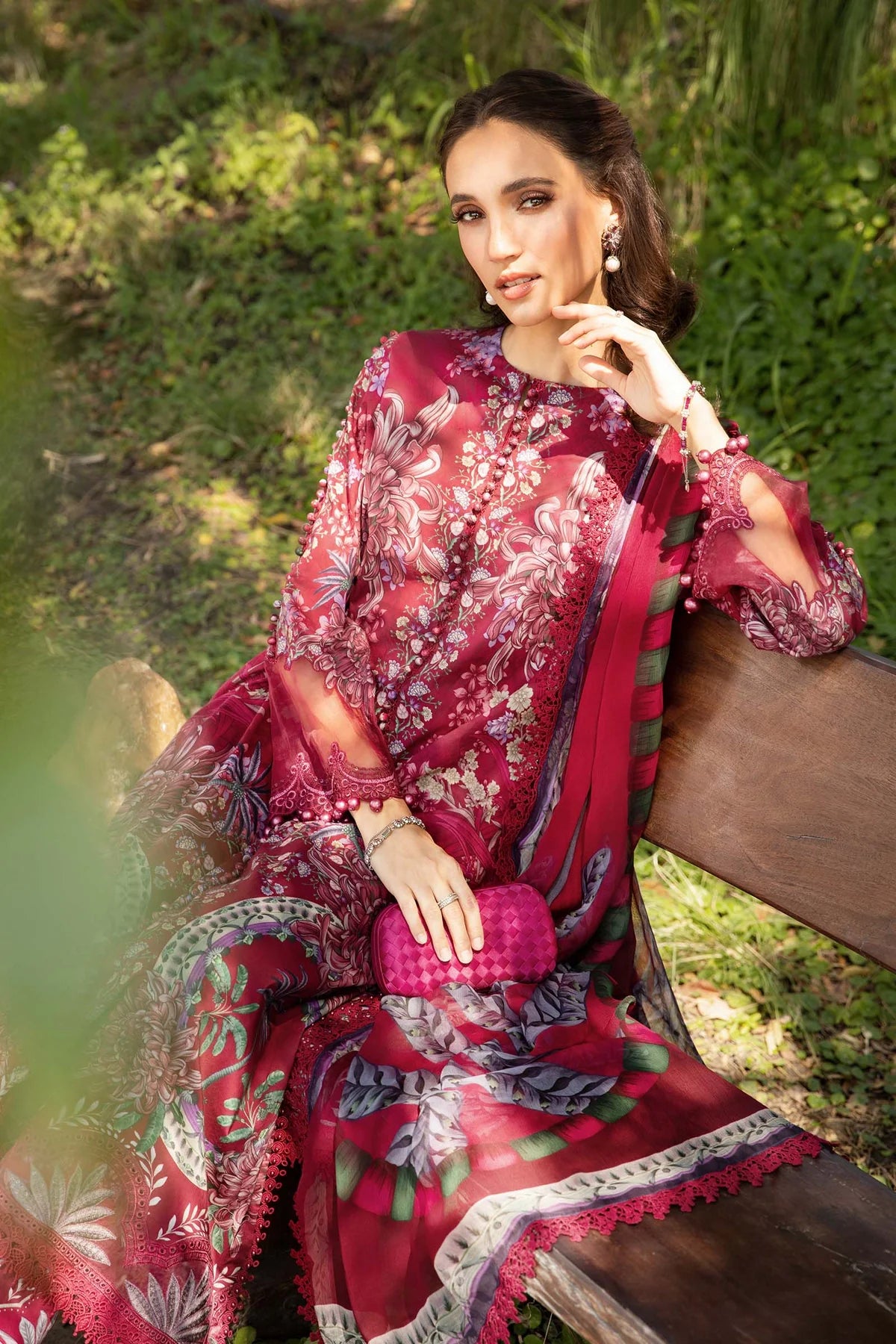 3 Piece Printed Lawn Suit | MPT-2514-B