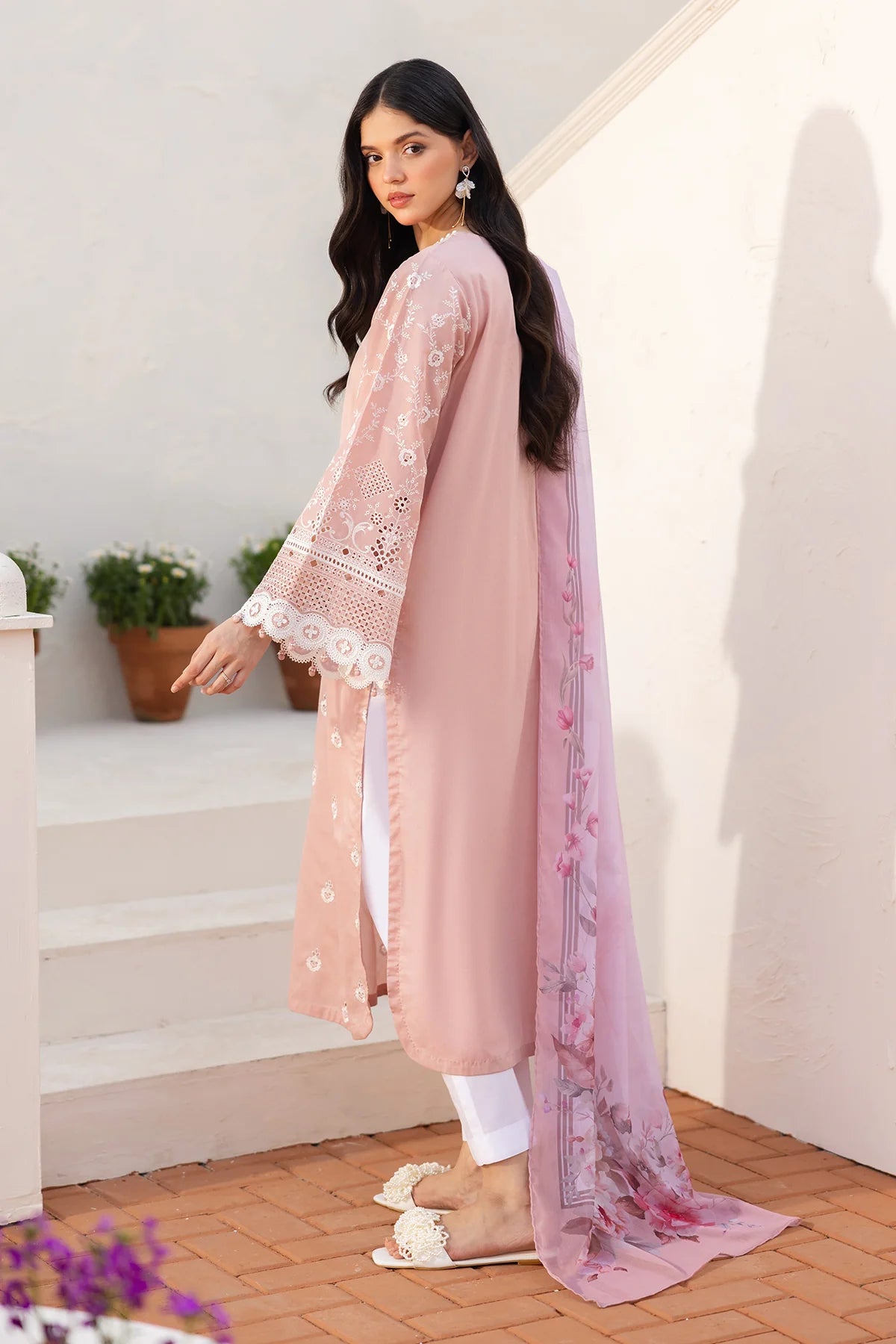 EMBROIDERED PRINTED LAWN UF-4145