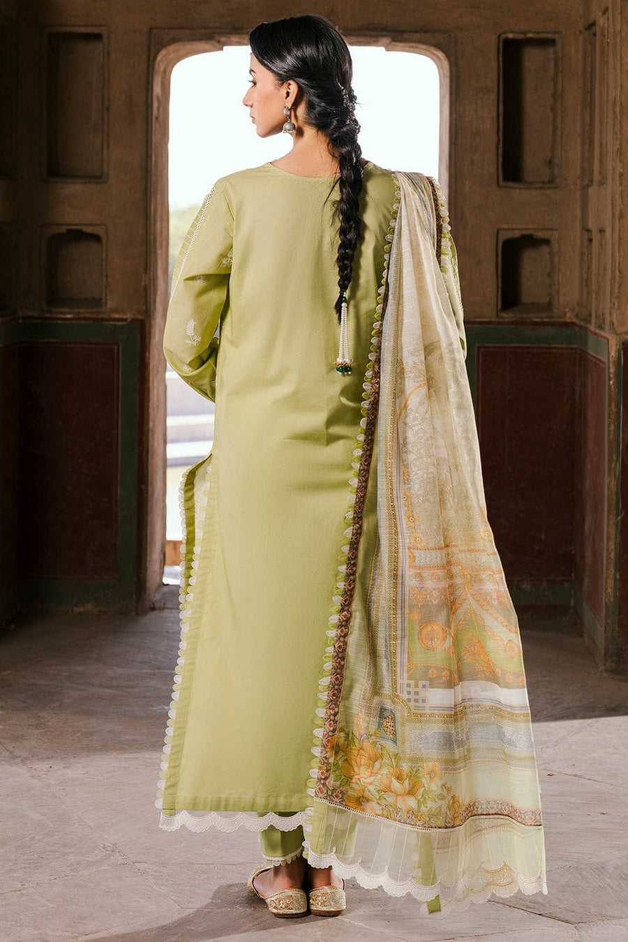 Embroidered Shirt Shalwar Dupatta - 0828