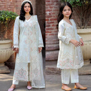 Cotton chikankari