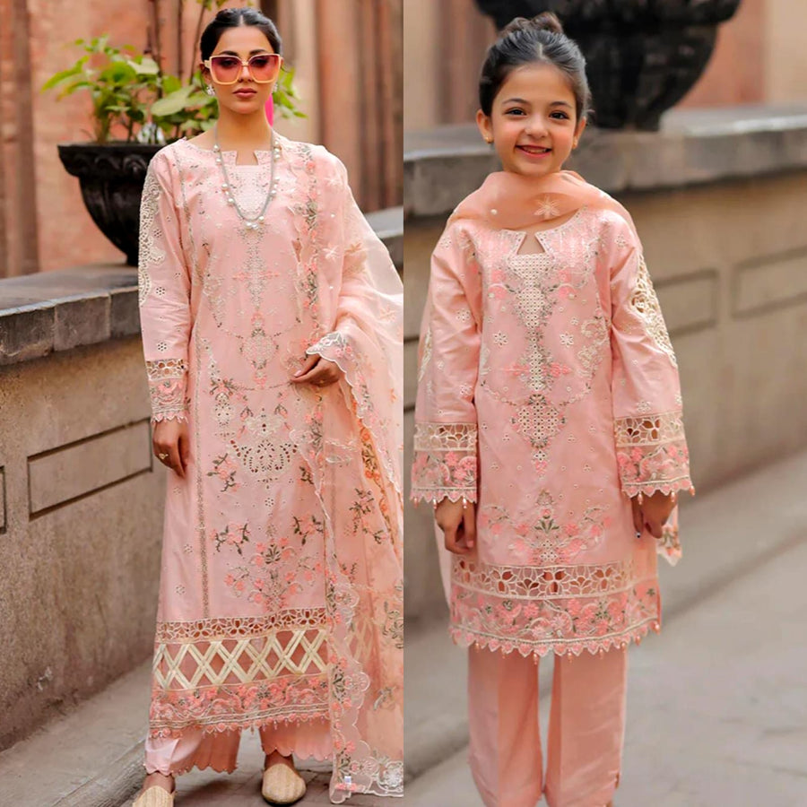 Cotton chikankari