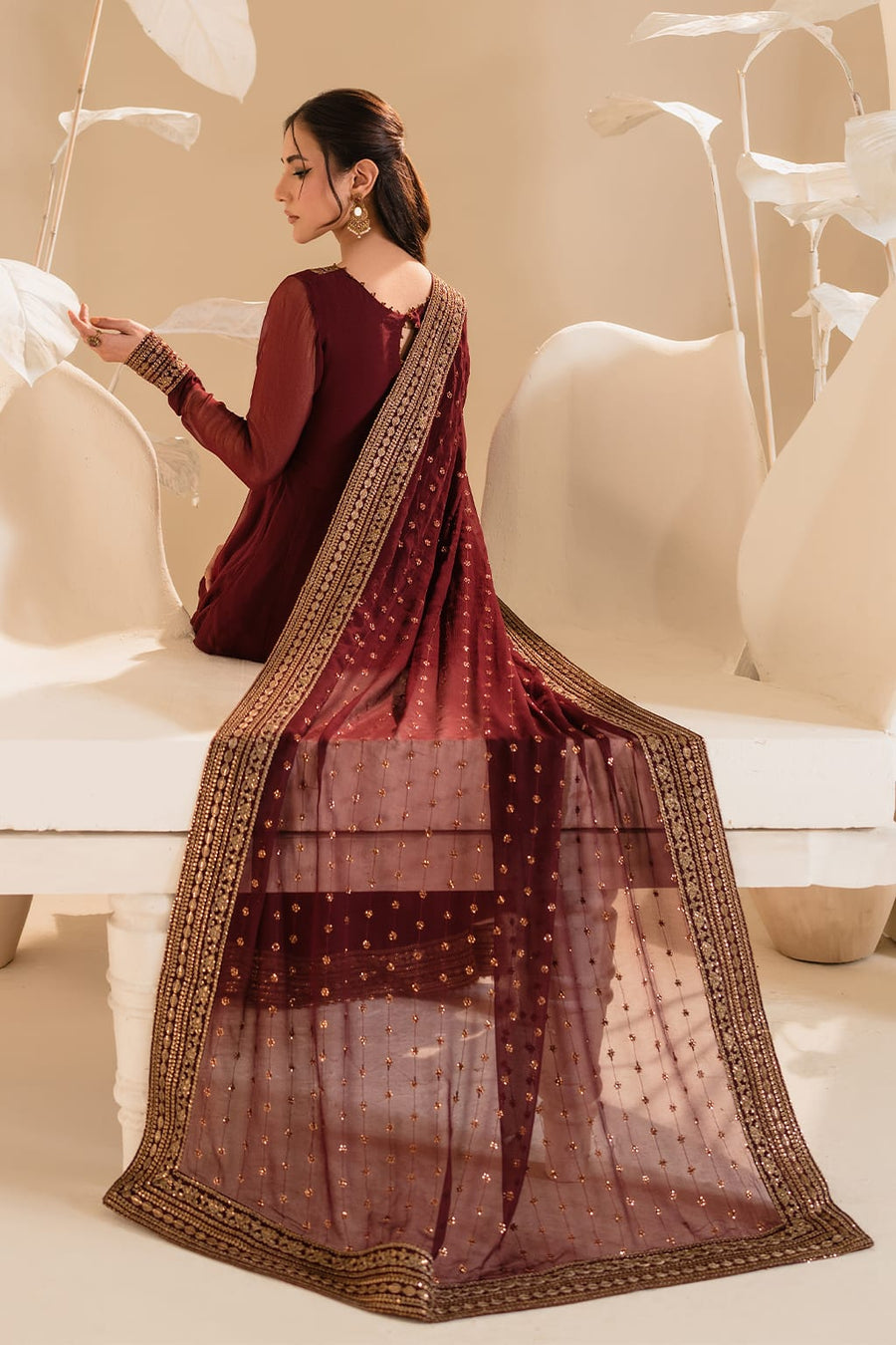 IP-285 EMBROIDERED CHIFFON