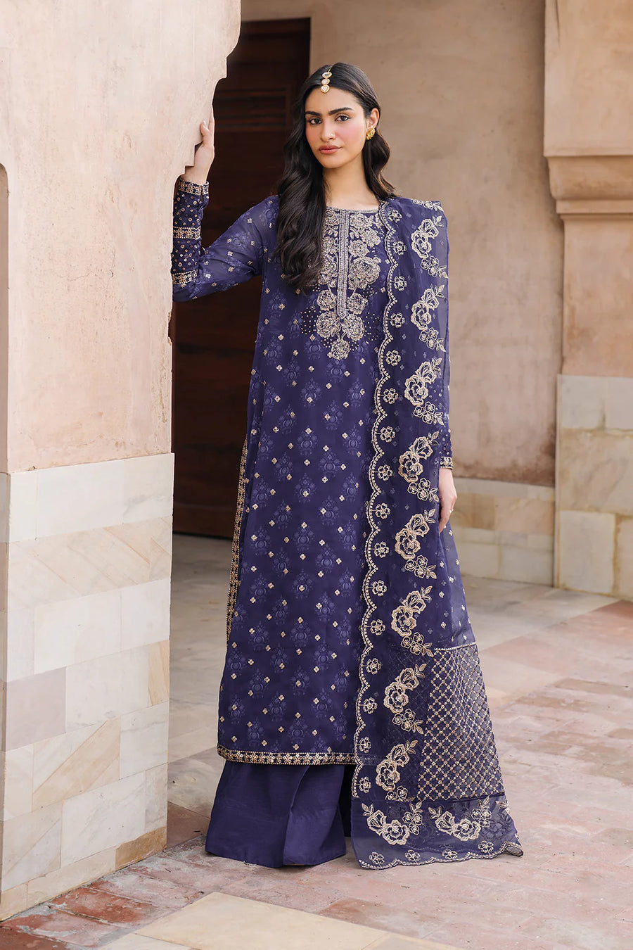 UE-325 Embroidered Chiffon