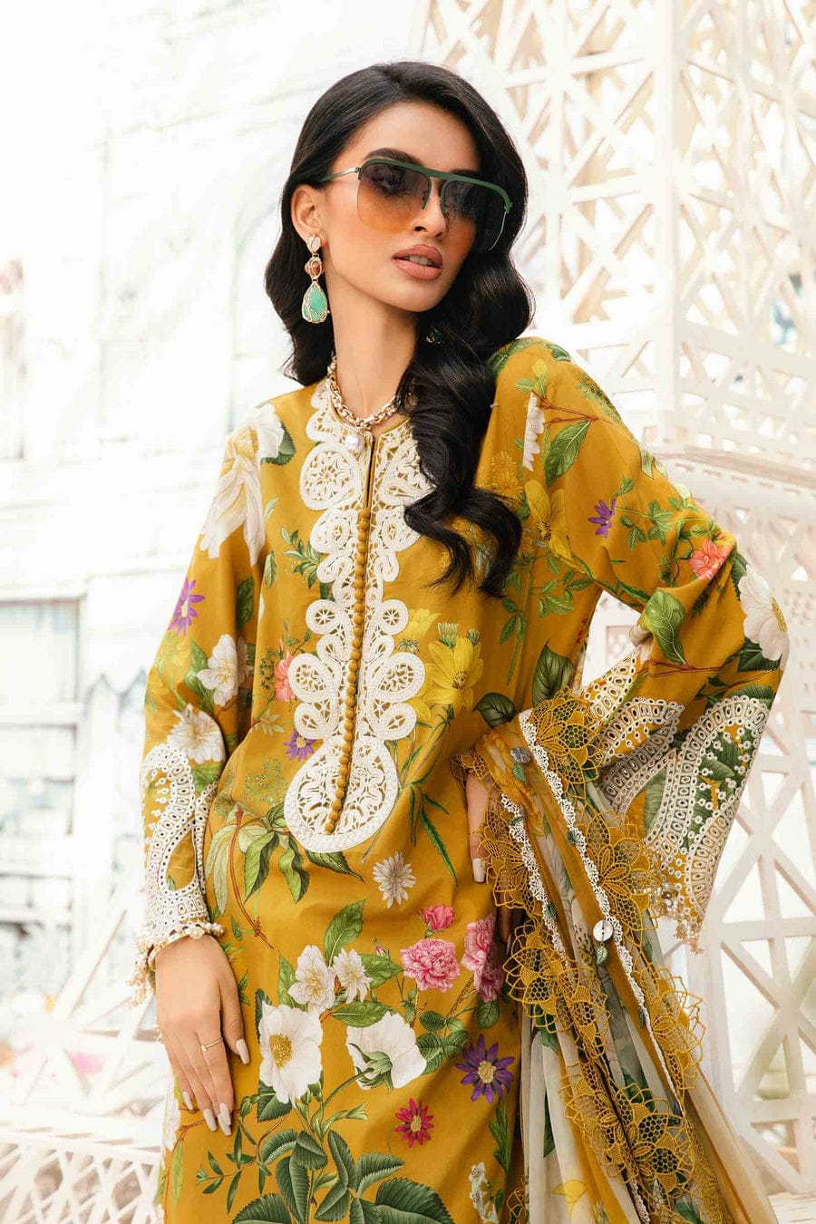 3 Piece Embroidered Lawn Suit | MPT-2604-B