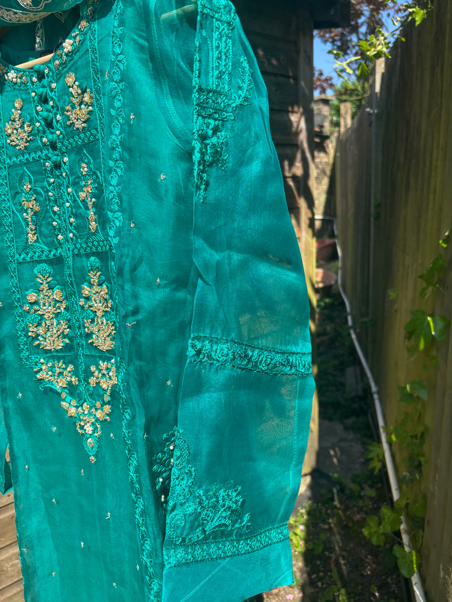 Agha Noor Organza 2 piece