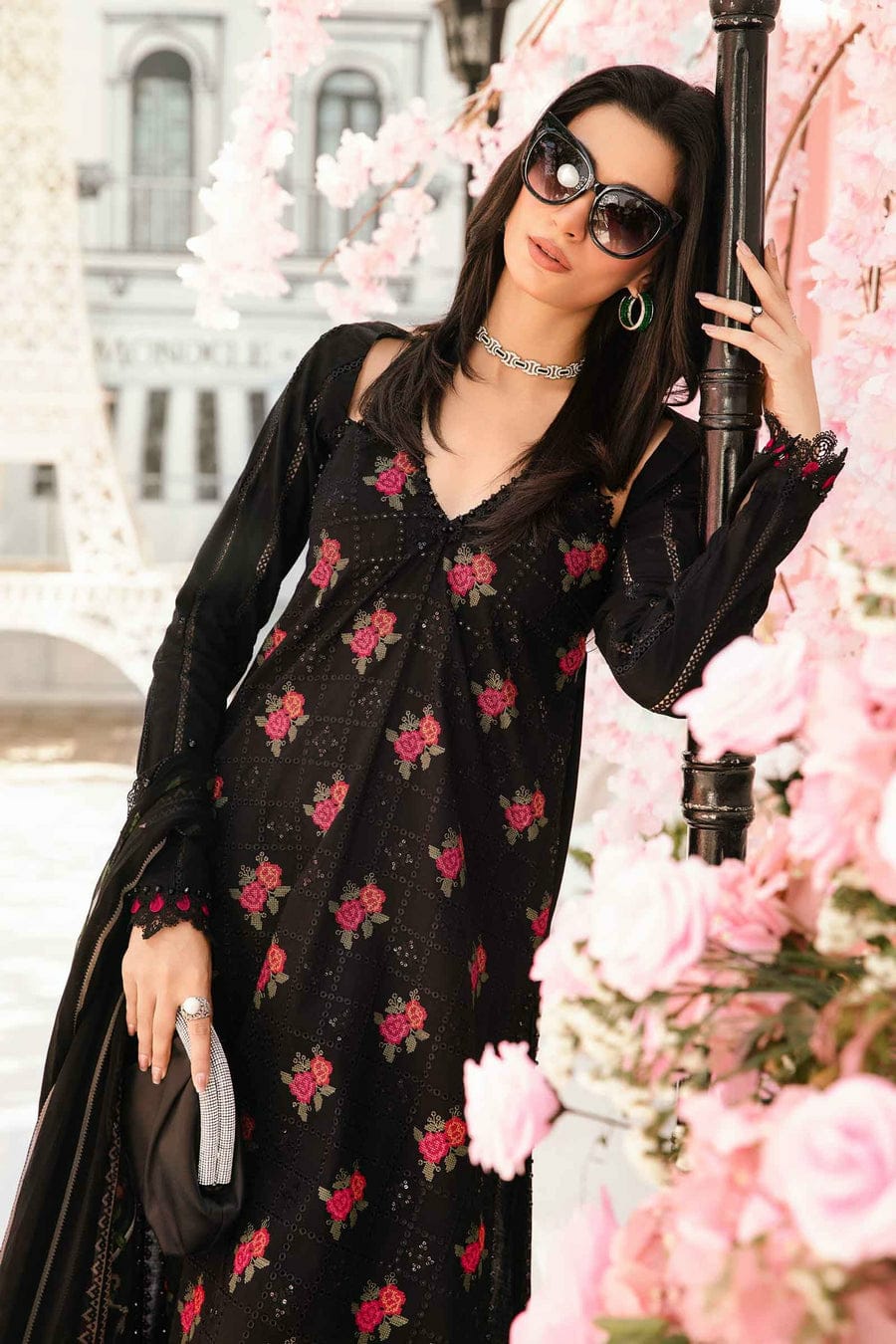 3 Piece Embroidered Lawn Suit | MPT-2601-B