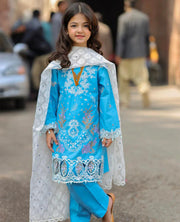 Cotton chikankari