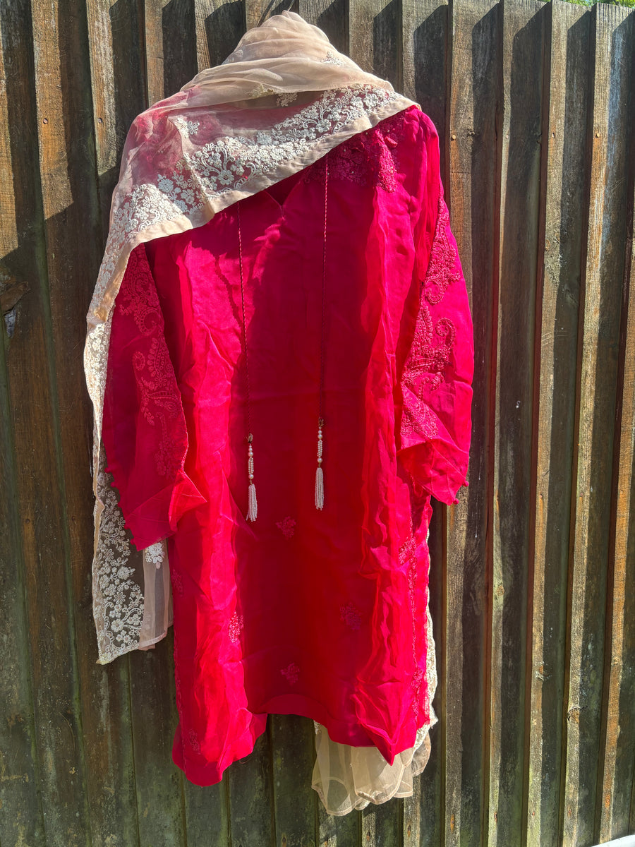 Aghanoor organza 2 piece