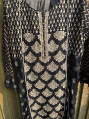 Black Embroidered Lawn Suit
