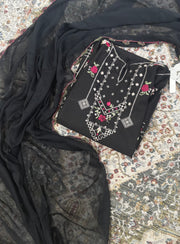 Agha noor two piece lawn suit shirt and chiffon dupatta