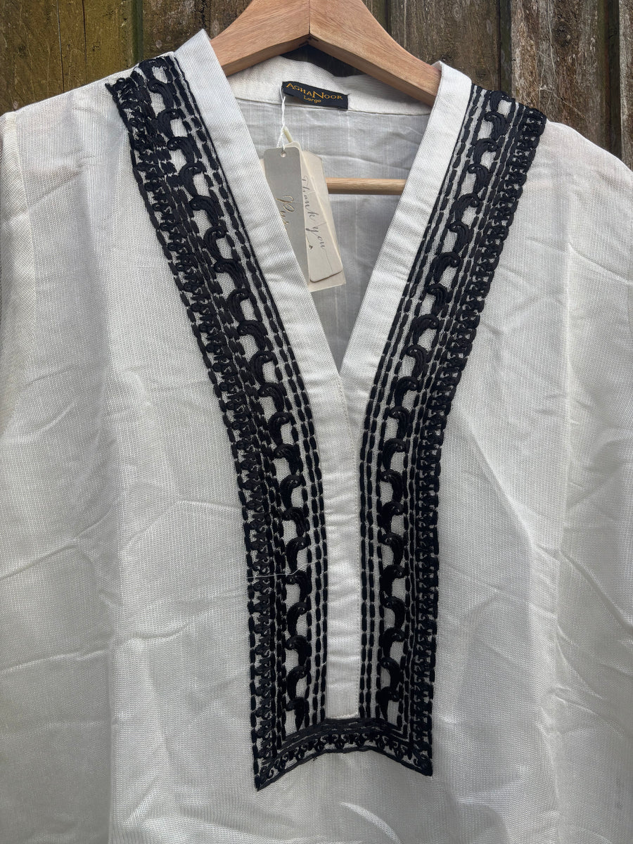 Agha Noor Cotton Net Kurti