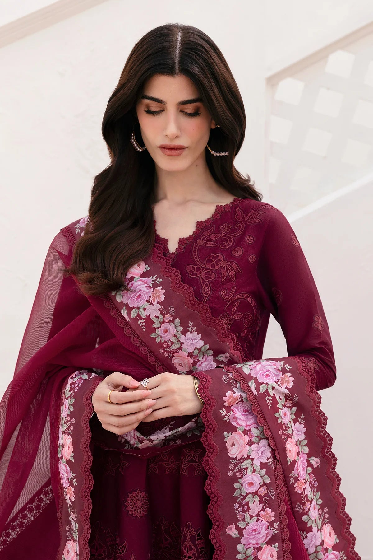 EMBROIDERED LAWN EL-D05
