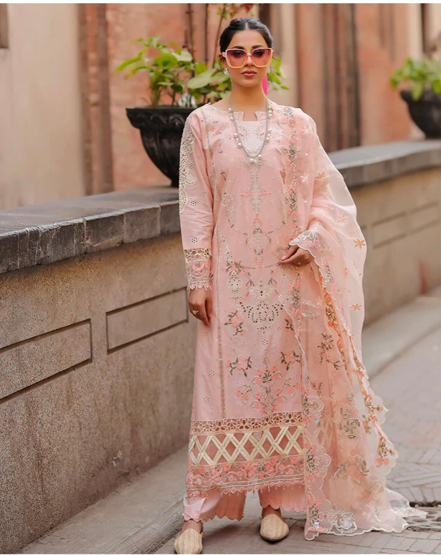 Cotton chikankari