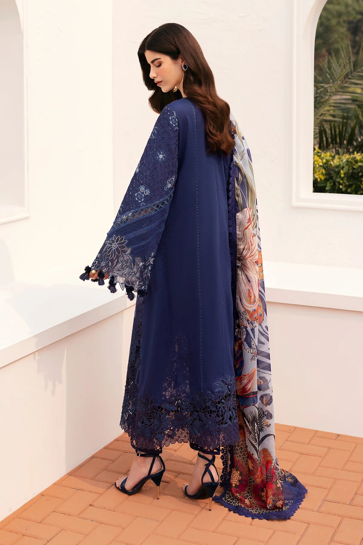 EMBROIDERED LAWN EL-D07