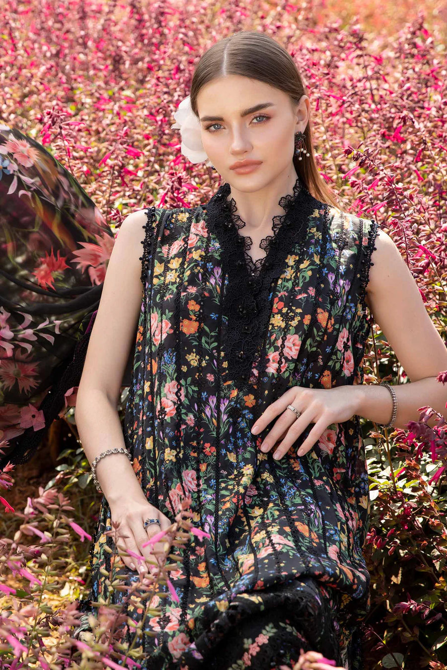 3 Piece Printed Lawn Suit | MPT-2507-B