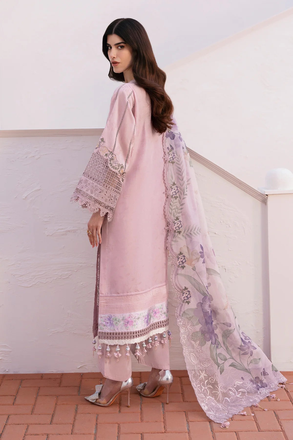 EMBROIDERED LAWN EL-D08