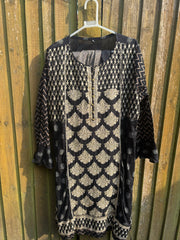 Black Embroidered Lawn Suit