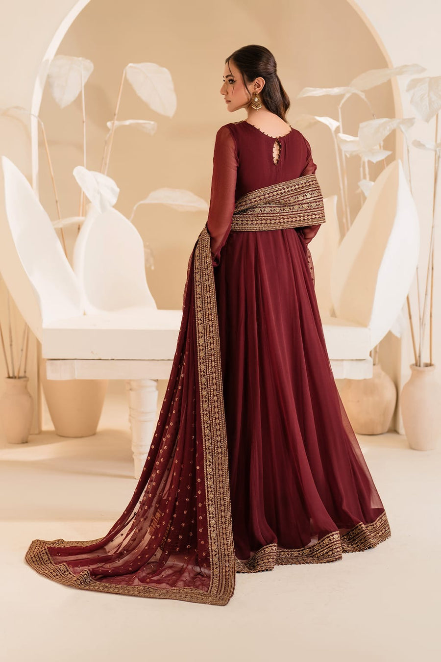 IP-285 EMBROIDERED CHIFFON