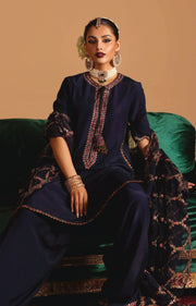 3-PC Embroidered Suit