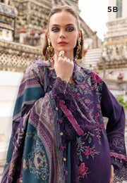 3 Piece Embroidered Twill Linen Suit