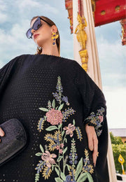 3 Piece Embroidered Twill Linen Suit