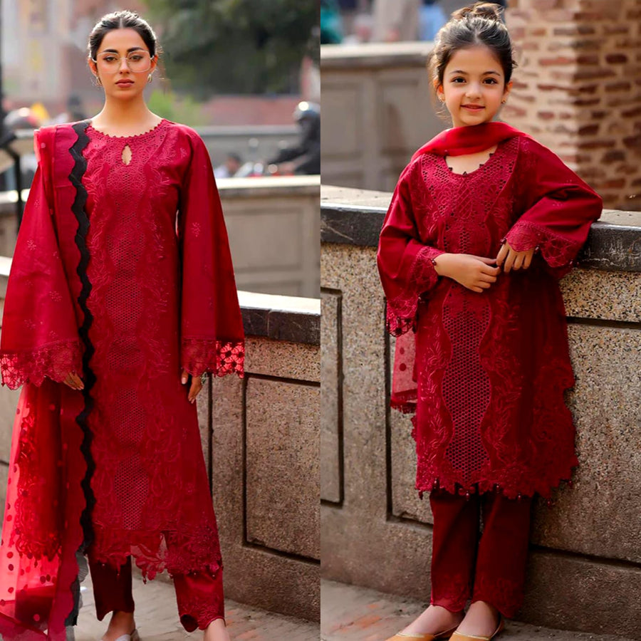 Cotton chikankari