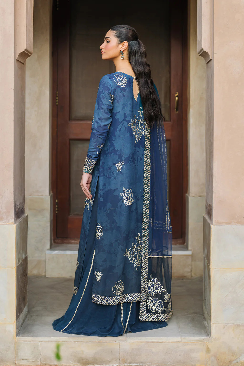UE-331 Embroidered Chiffon