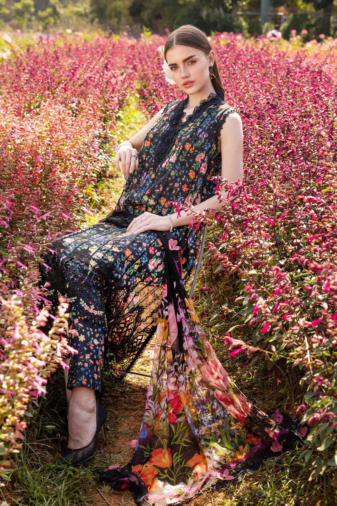 3 Piece Printed Lawn Suit | MPT-2507-B