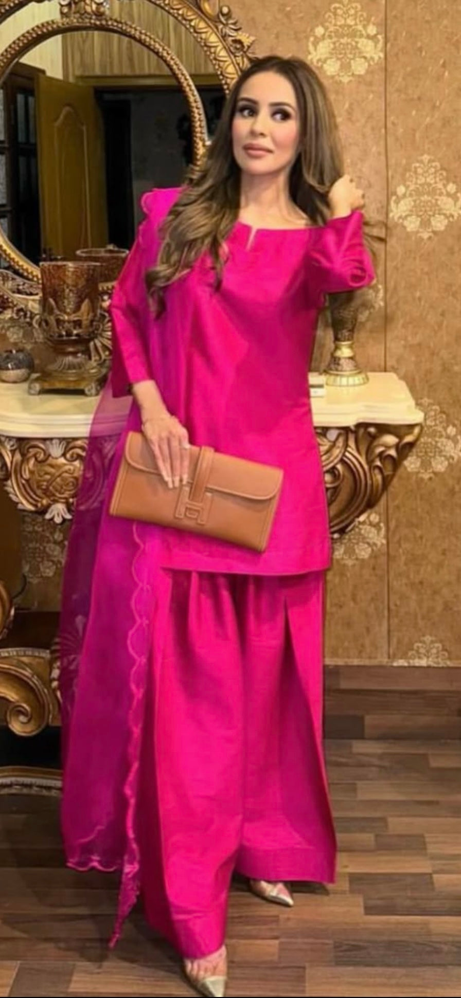 Farshi shalwar /blue /brown /orange /red /pink ( pre order)