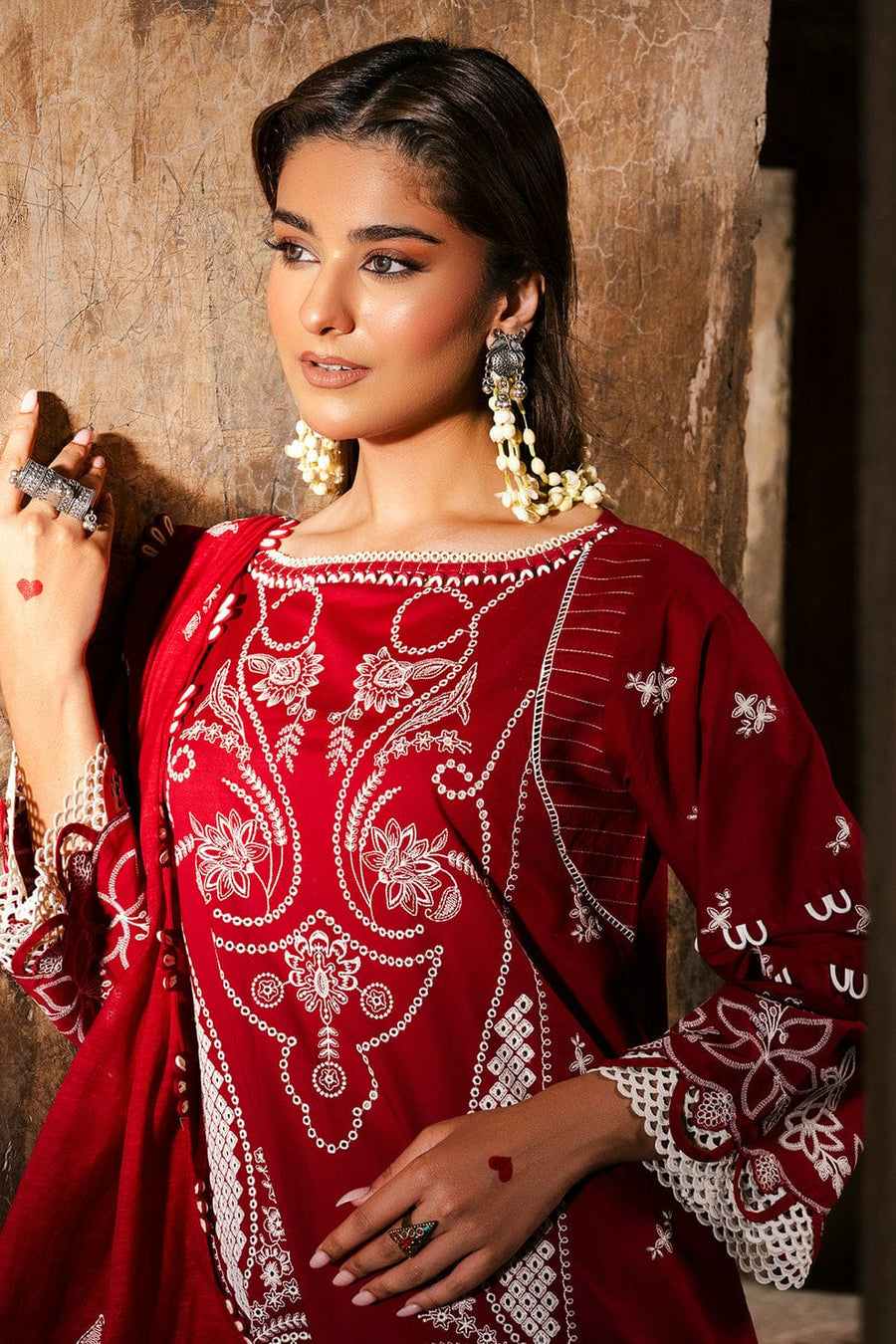 Embroidered Shirt Shalwar Dupatta - 0837