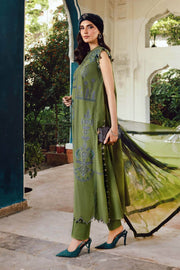 3 Piece Embroidered Cambric Suit | MPT-2701-A