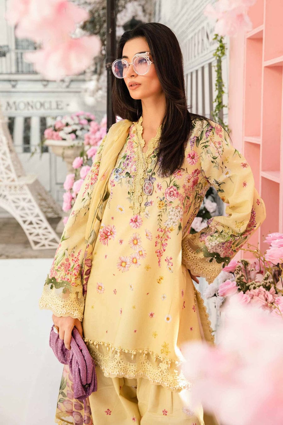 3 Piece Embroidered Lawn Suit | MPT-2603-A