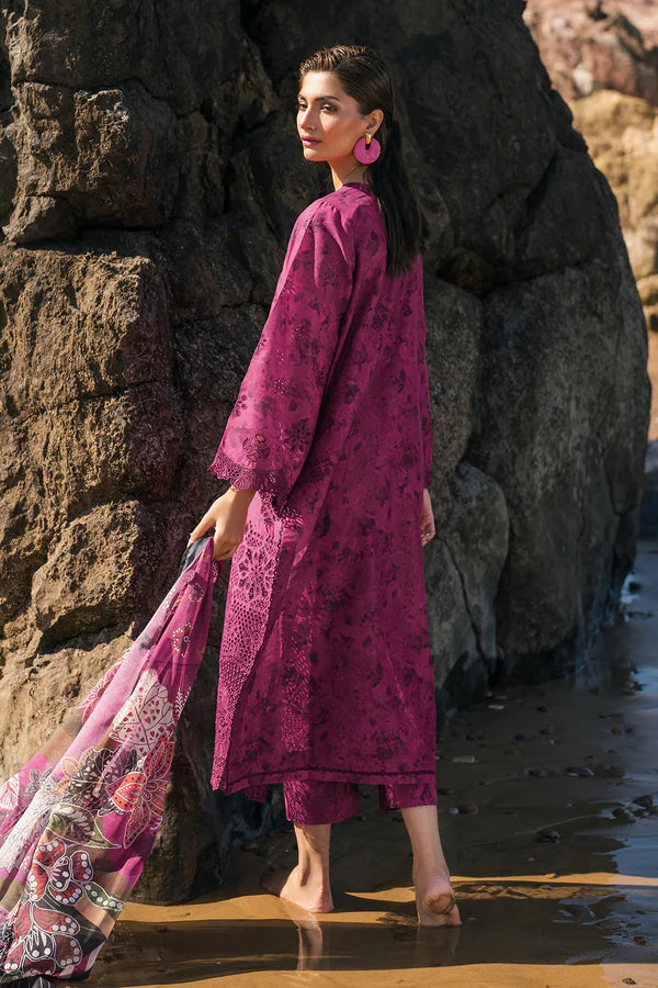 EMBROIDERED PRINTED LAWN UF-4108