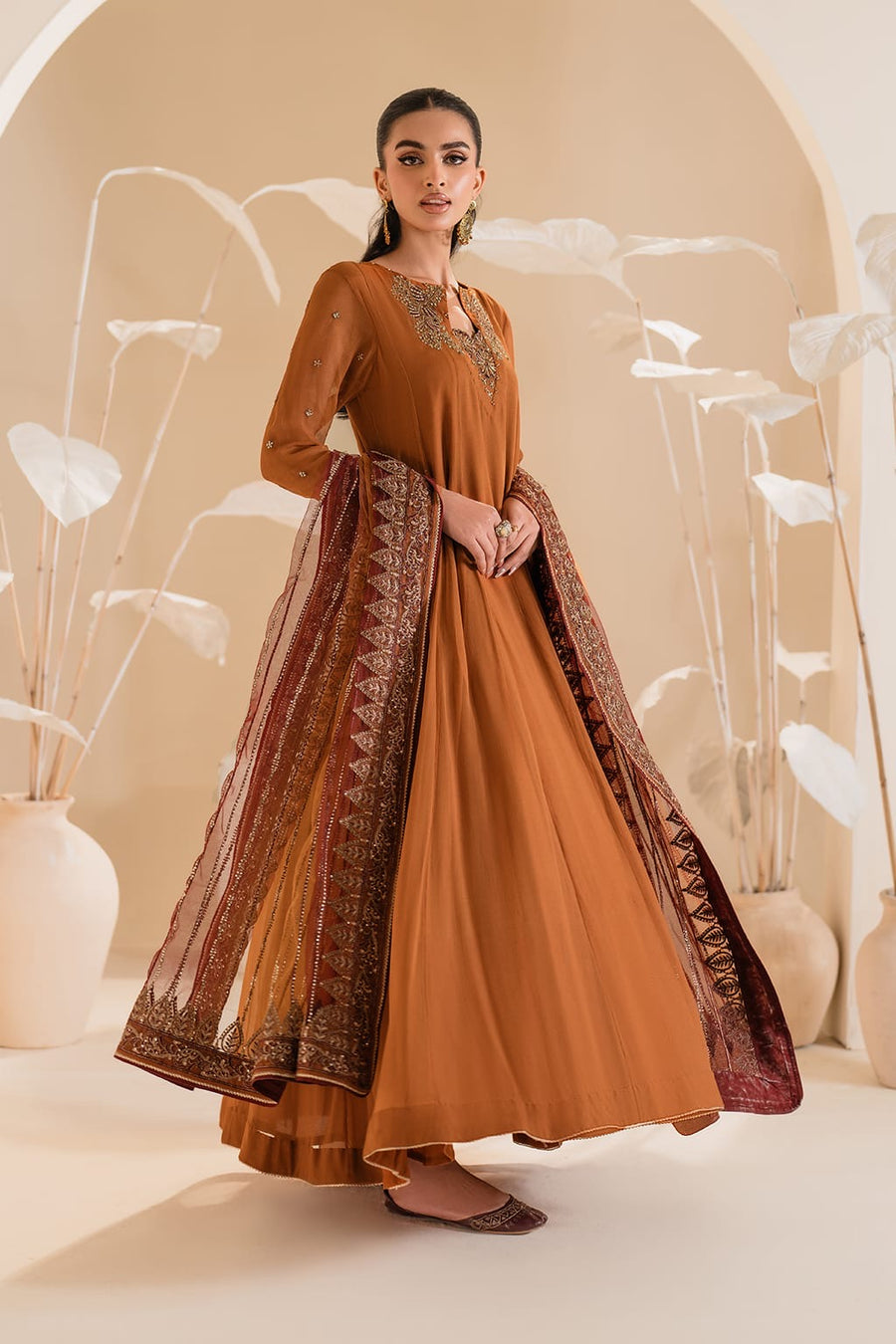 IP-285 EMBROIDERED CHIFFON
