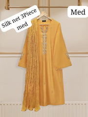 Aghanoor. 3 piece silk net outfit