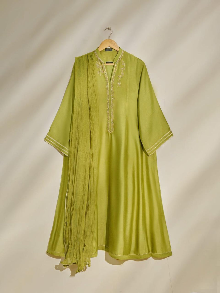 Agha noor 3 piece cotton net suit