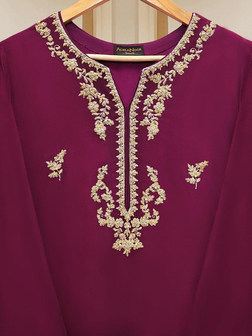 Pure Silk Net Embroidered