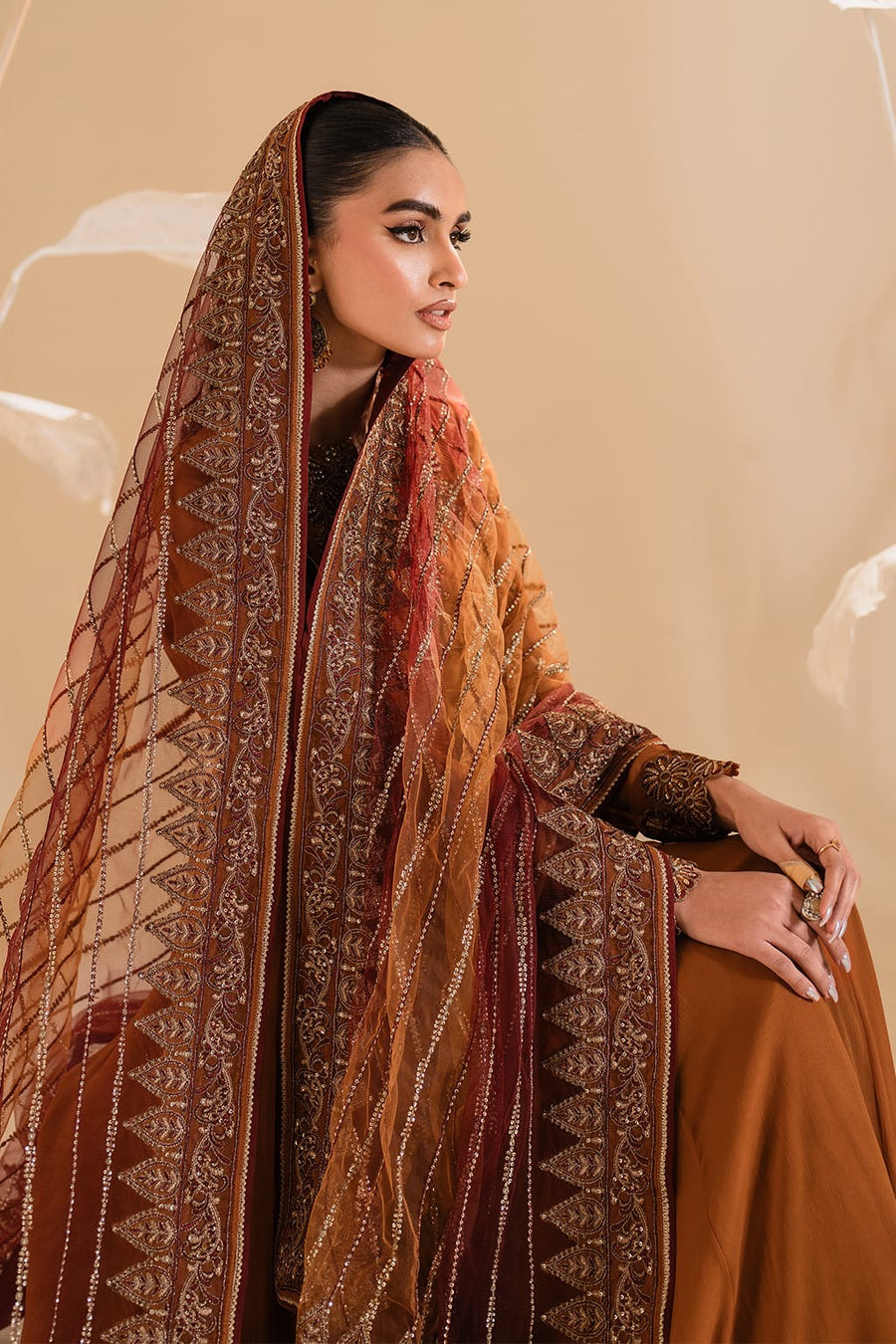 IP-285 EMBROIDERED CHIFFON