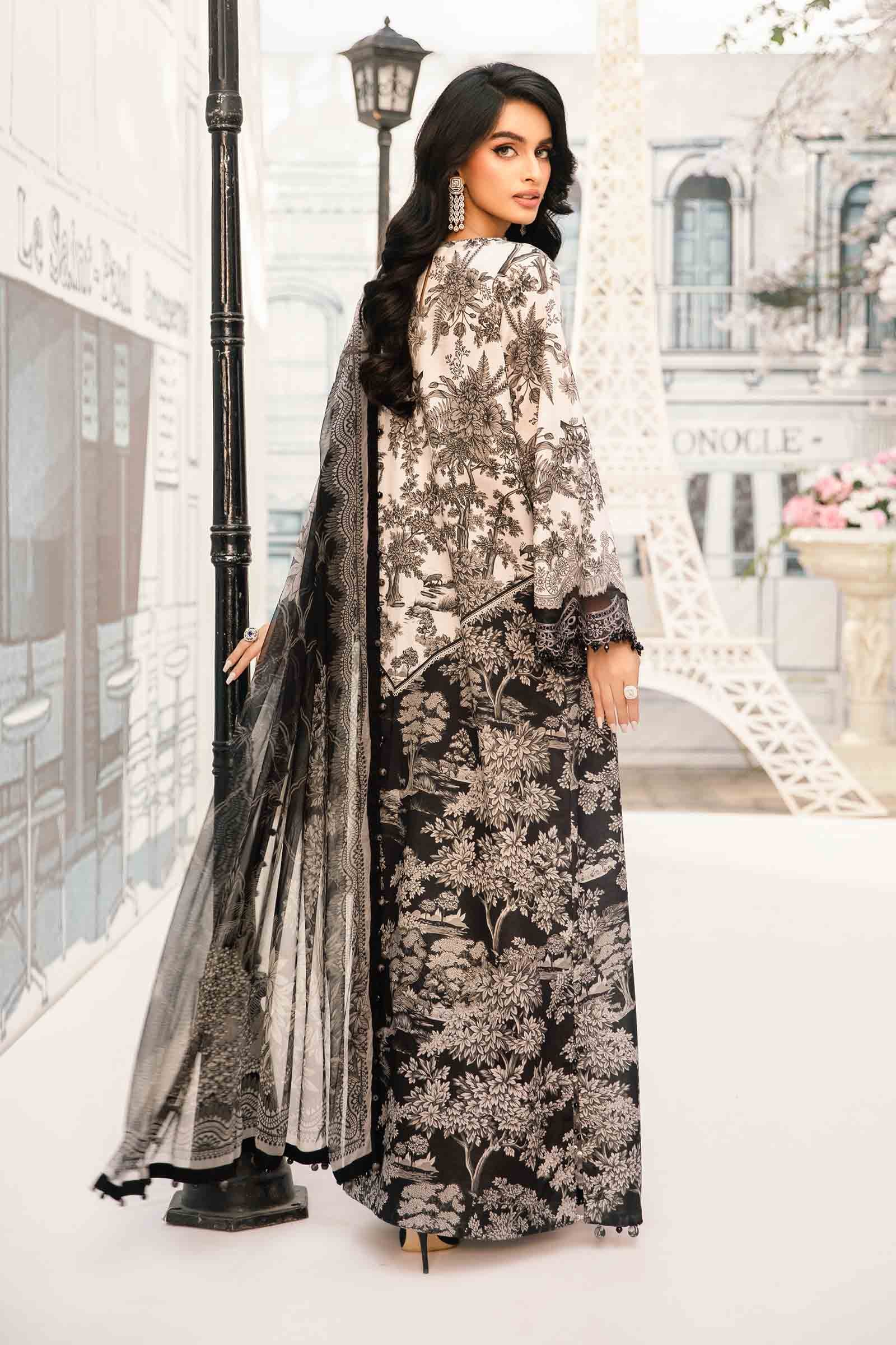 3 Piece Embroidered Lawn Suit | MPT-2608-B
