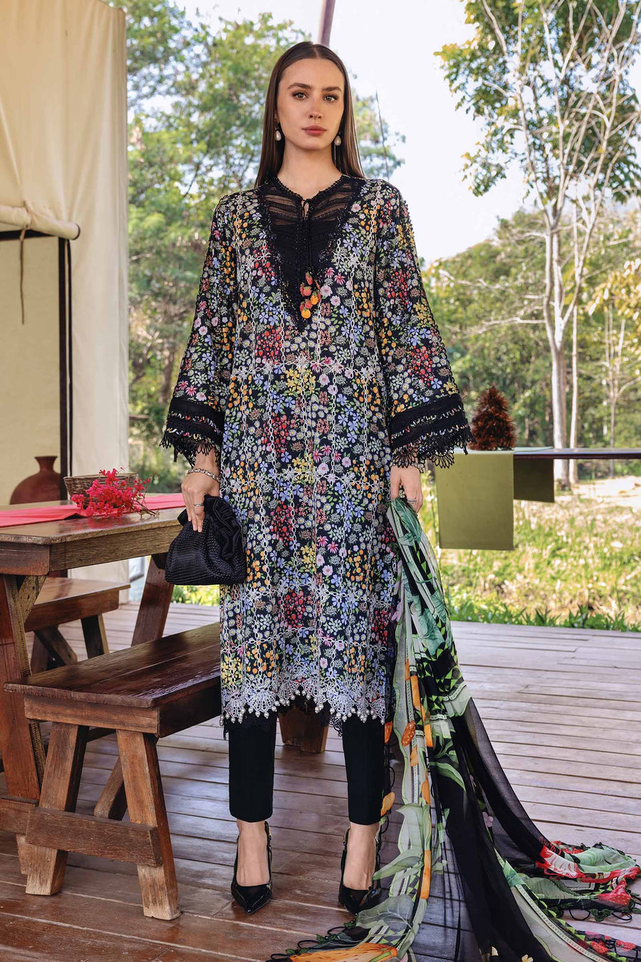 3 Piece Embroidered Lawn Suit