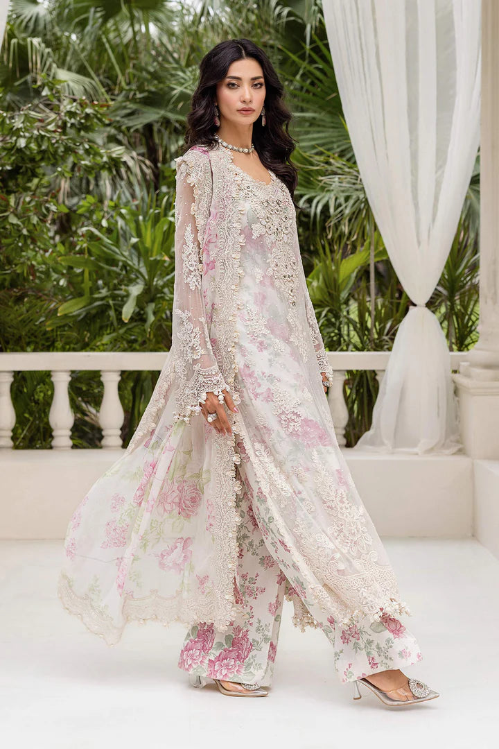 3 Piece Embroidered Chiffon Suit | MPC-25-101